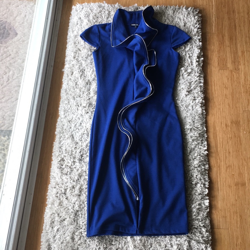 Samuel Dong Royal Ruffle Dress